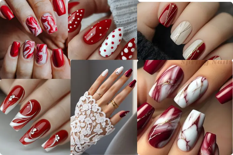 Classic white and red combo