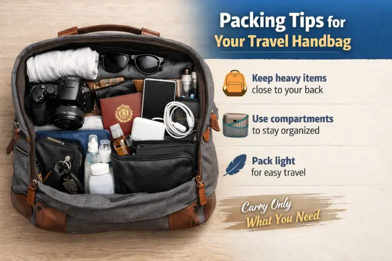 Packing tips for your travel handbabgs