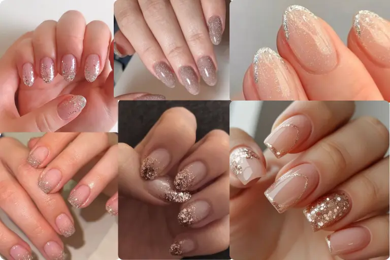 Subtle glitter overlay